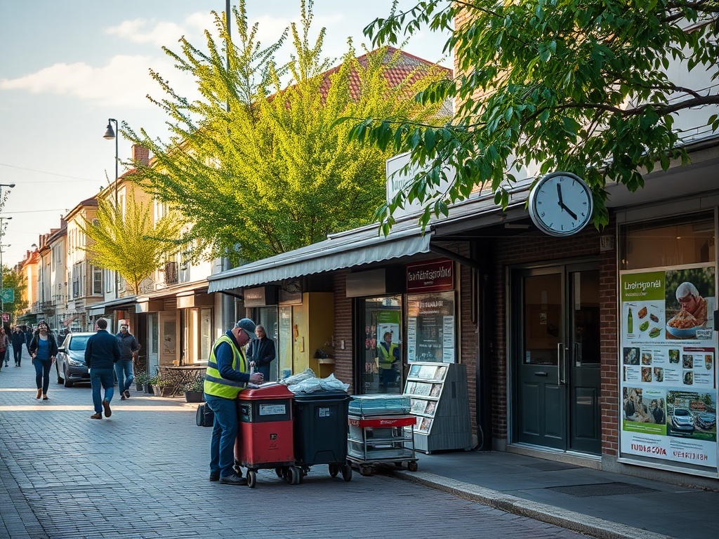 Tablica ogłoszeń z ofertami pracy w Gorlicach, symbolizująca rynek pracy i możliwości zatrudnienia w mieście.